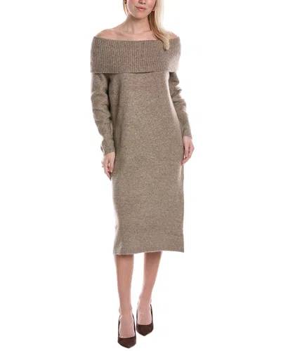 Anna Kay Lorelle Cashmere-blend Sweaterdress In Brown