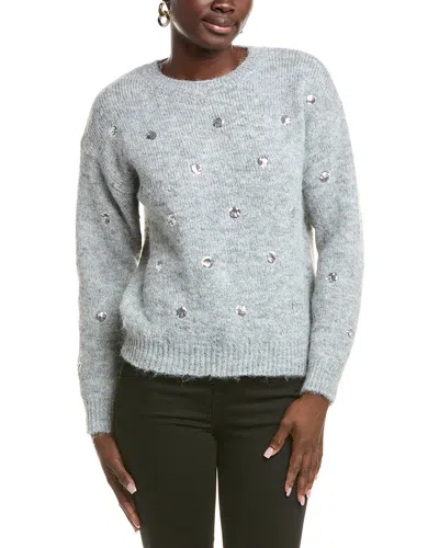 Anna Kay Lorig Cashmere-blend Sweater In Gray