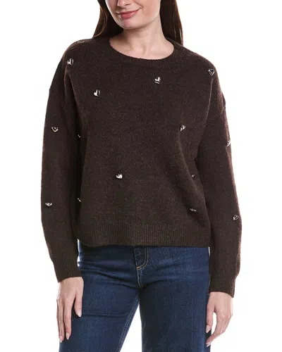 Anna Kay Marquis Wool-blend Sweater In Blue