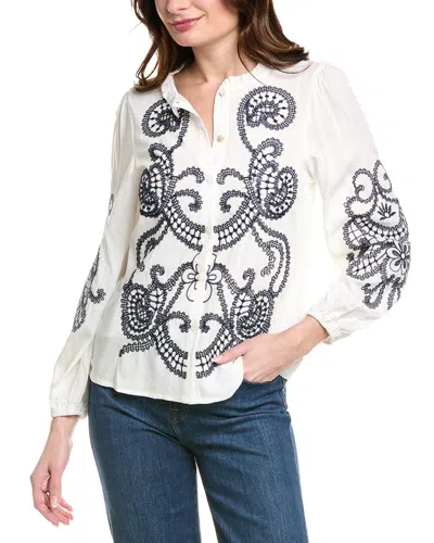 Anna Kay Marsha Blouse In White