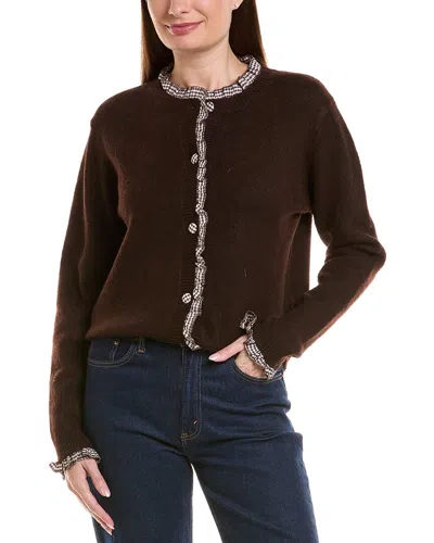 Anna Kay Marthe Wool-blend Cardigan In Brown