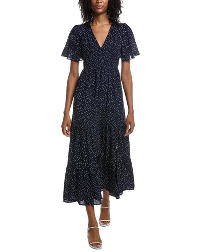 Anna Kay Melina Dots Dress In Blue