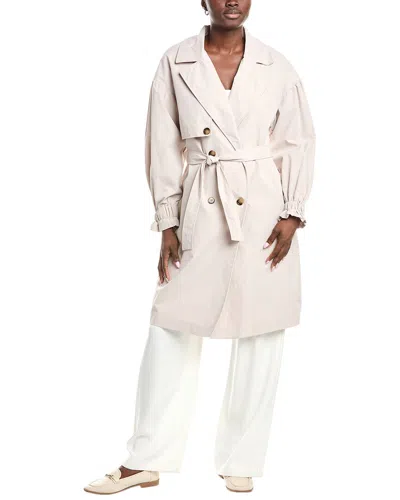 Anna Kay Melvine Trench Coat In Neutral