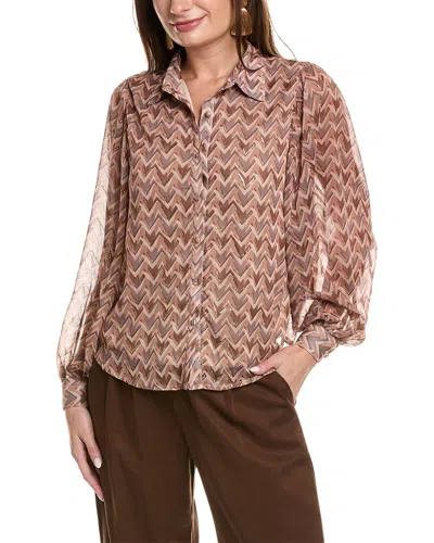 Anna Kay Blouse In Brown