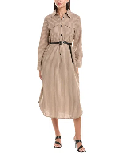 Anna Kay Midi Dress In Brown