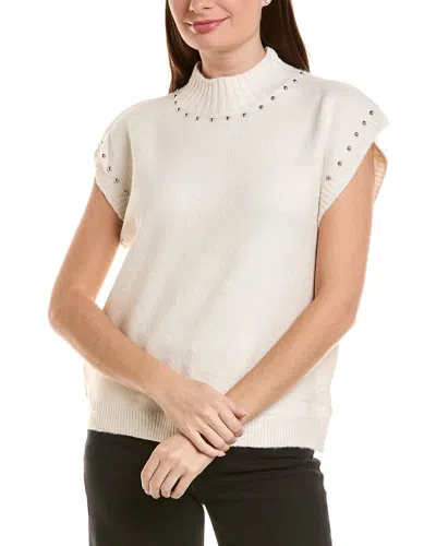 Anna Kay Mildred Pearl Cashmere-blend Top In White
