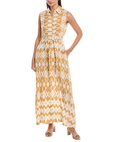 Anna Kay Miriam Raye Shirtdress In Yellow