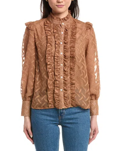 Anna Kay Mozart Lace Top In Brown