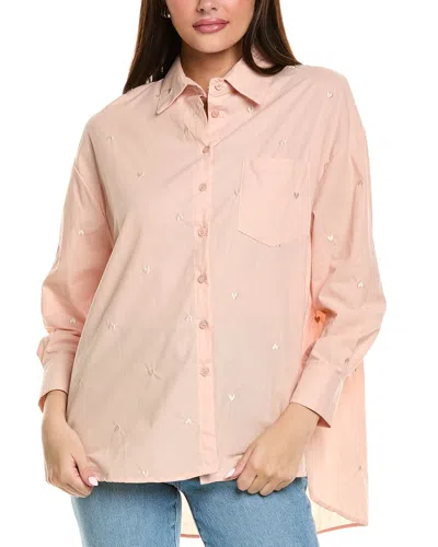 Anna Kay Music Embroidery Blouse In Pink