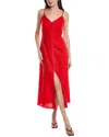 Anna Kay Mycra Midi Dress In Red