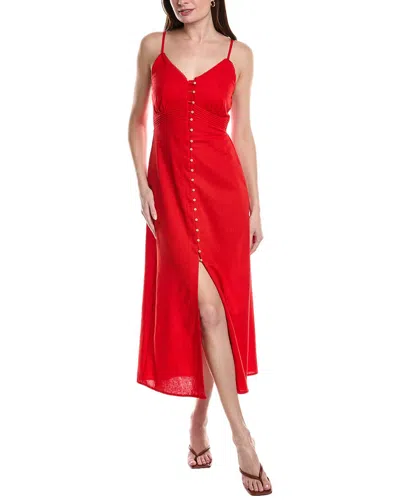 Anna Kay Mycra Midi Dress In Red