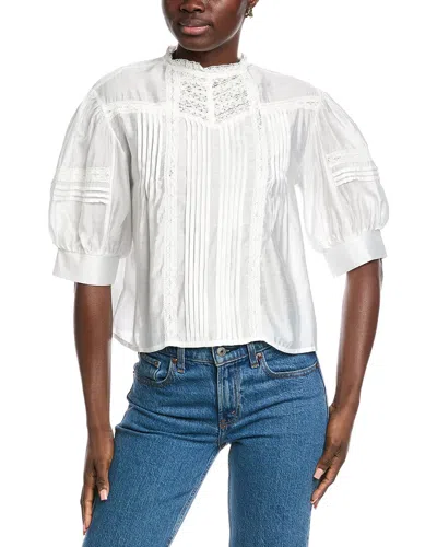 Anna Kay Nina Lace Top In White