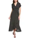 Anna Kay Norah Midi Dress In Black