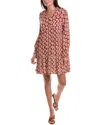 Anna Kay Otis Silk-blend Mini Dress In Red