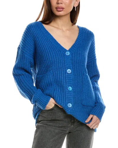 Anna Kay Papillon Cashmere-blend Cardigan In Blue