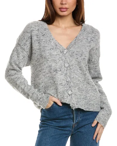 Anna Kay Papillon Cashmere-blend Cardigan In Grey