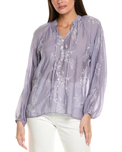 Anna Kay Peter Pan Blouse In Purple