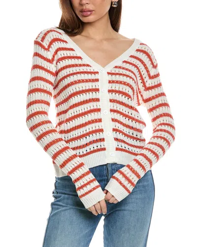 Anna Kay Portorico Cashmere-blend Cardigan In Orange