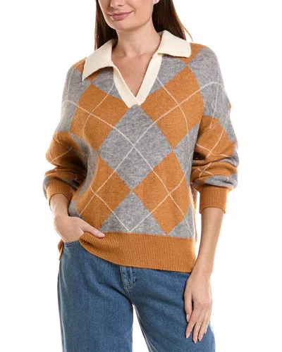 Anna Kay Rafa Cashmere-blend Pullover In Brown