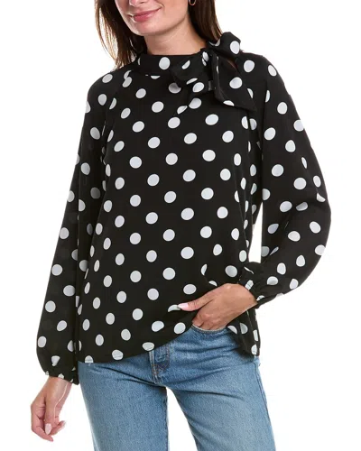 Anna Kay Robert Dots Blouse In Black