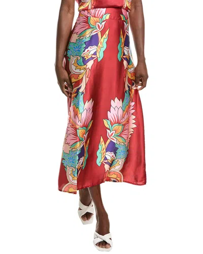 Anna Kay Robilou Maxi Skirt In Red