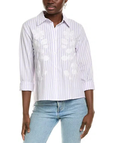 Anna Kay Rolando Embroidery Shirt In Blue