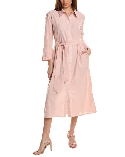 Anna Kay Ruana Shirtdress In Pink