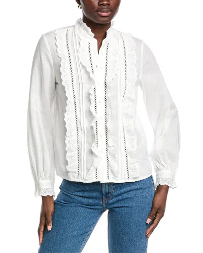 Anna Kay Sahara Lace Blouse In Neutral