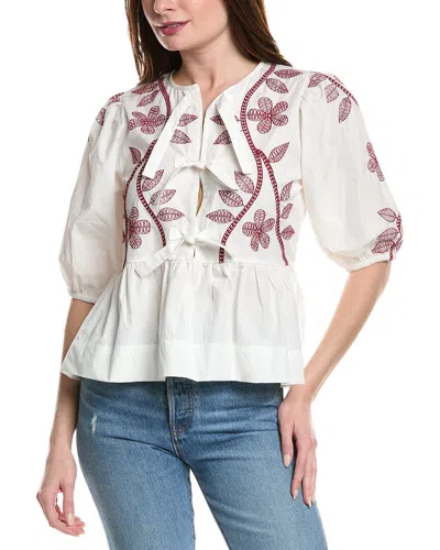 Anna Kay Santaya Top In White