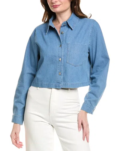 Anna Kay Solardo Crop Blouse In Blue
