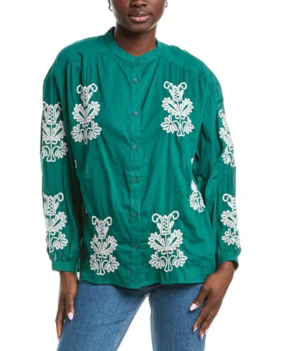 Anna Kay Solinato Blouse In Green