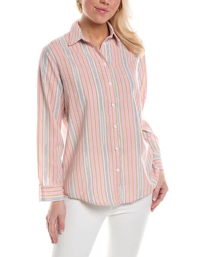 Anna Kay Striped Shirt In Pink
