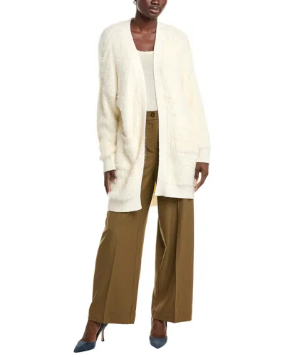 Anna Kay Sunny Classic Cashmere-blend Cardigan In White
