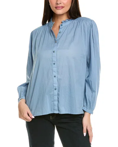 Anna Kay Sunshine Eyelet Blouse In Blue
