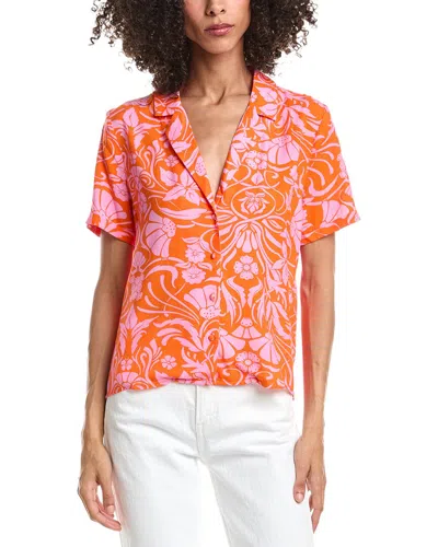 Anna Kay Tropical Shirt In Orange