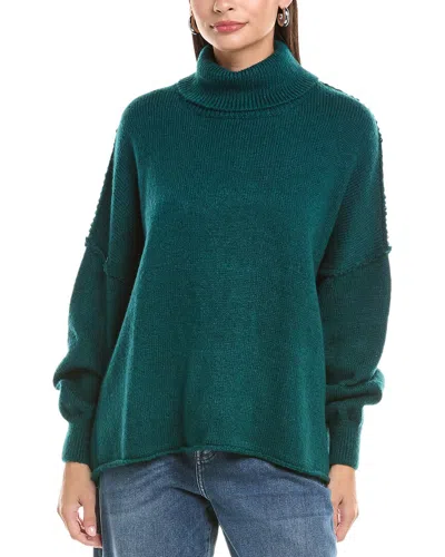 Anna Kay Turtleneck Sweater In Green