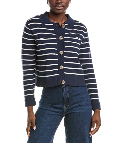 Anna Kay Valimao Cashmere-blend Cardigan In Blue