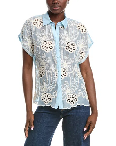 Anna Kay Vikali Blouse In Blue