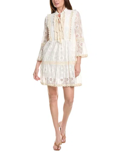 Anna Kay Viva Lace Mini Dress In White