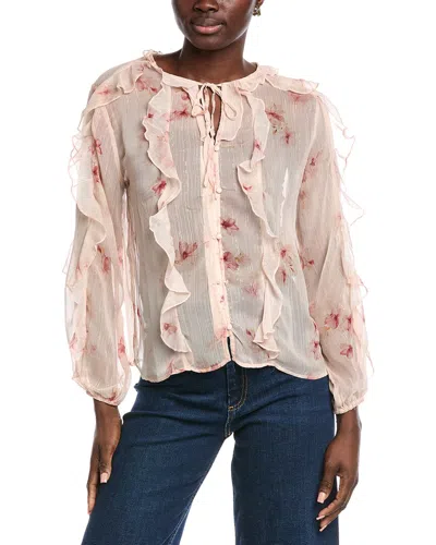 Anna Kay Wendie Ruffled Chemise In Pink