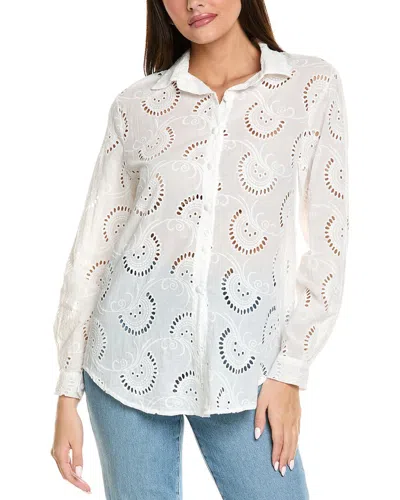 Anna Kay Whiskey Blouse In White