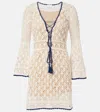 Anna Kosturova Bianca Crochet Cotton Minidress