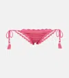 Anna Kosturova Crochet Bikini Bottoms In Fuchsia