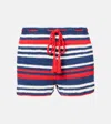 Anna Kosturova Crochet Cotton Shorts In Multicoloured