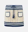 Anna Kosturova Gabrielle Crochet Cotton Miniskirt In White