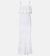 Anna Kosturova Marianne Crochet Cotton Maxi Dress In White