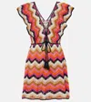 Anna Kosturova Melissa Cotton Crochet Maxi Dress In Multi Stripes