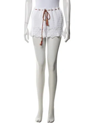 Pre-owned Anna Kosturova Mini Skirt In Neutrals