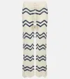 Anna Kosturova Nautical Crochet Cotton Wide-leg Pants In White