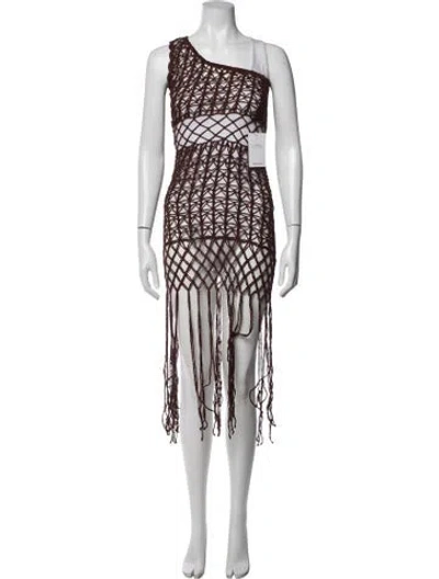 Pre-owned Anna Kosturova Patterned Mini Dress W/ Tags In Multicolor
